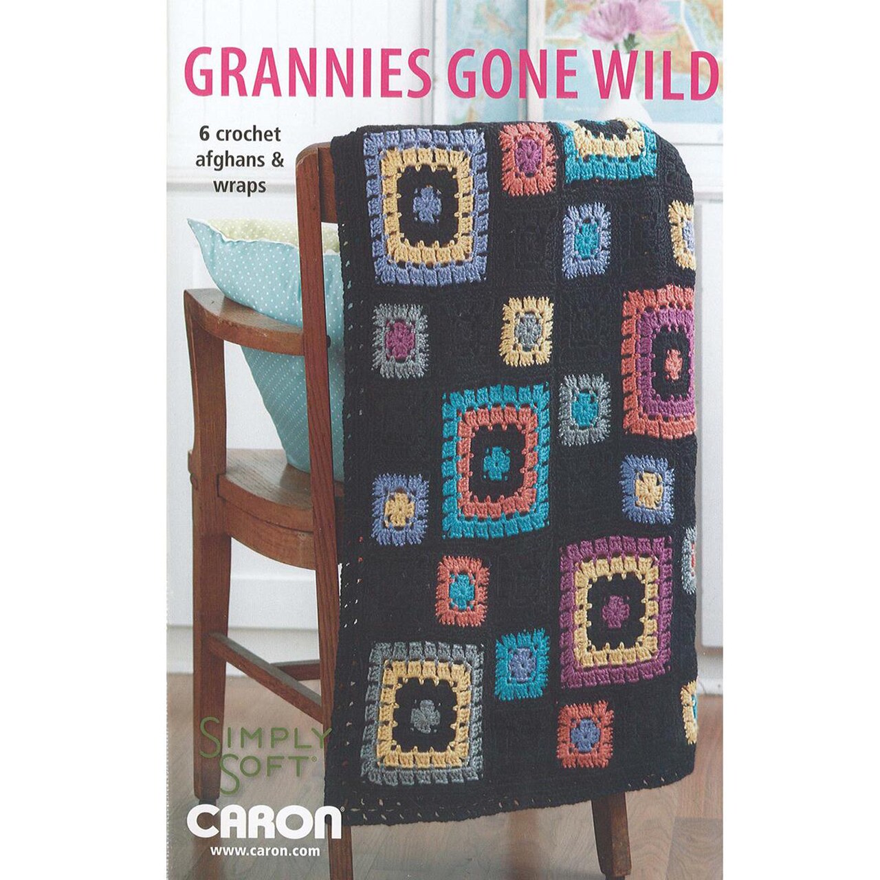 Leisure Arts Grannies Gone Wild Crochet, Granny Square Crochet Book, Granny Square Book, Crochet Squares Sourcebook, Patterns And Projects